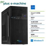 PCPLUS e-machine i7-14700 16GB 1TB SSD Windows 11 Home namizni računalnik | Shoptok.si