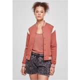 UC Ladies Ladies Inset College Sweat Jacket terracotta/whitesand | shoptok.hr