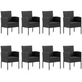  9-dijelni vrtni blagovaonski set crni | shoptok.hr
