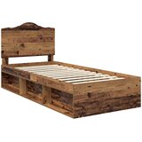  Krevetna konstrukcija Staro drvo 90 x 200 cm Čvrsto borovo drvo | shoptok.hr