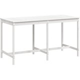  Vrtni stol bijeli 203,5 x 90 x 110 cm od masivne borovine | shoptok.hr