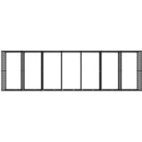 Vanjski kavez za pse čelični 12,9 m² | shoptok.hr