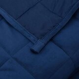 vidaXL Teška deka plava 137x200 cm 6 kg od tkanine | shoptok.hr