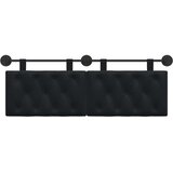  Držeće uzglavlje Zidne Crna 130 x 55 x 7 cm Baršun - Crna 120 cm bez LED | shoptok.hr