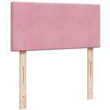 vidaXL Otomanski posteljni okvir z vzmetnico roza 100x200 cm žamet | Shoptok.si