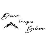 WALLXPERT Zidna dekoracija Dream Imagine Believe, 1.5mm, Crna | Eponuda.ba