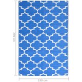 Vanjski tepih plavi 190 x 290 cm PP | shoptok.hr