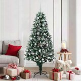 vidaXL Umjetno božićno drvce Zelena 180 cm PVC i Čelik i Plastika | shoptok.hr