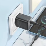 hoco. zidni punjač 2 x Type-C + kabel Type-C do Type-C PD QC 45W GaN N42 crni | shoptok.hr