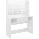  Stolić za šminkanje LED 100 x 40 x 135 cm MDF sjajni bijeli | shoptok.hr