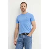 Polo Ralph Lauren Bombažna kratka majica moška, vijolična barva, 710671438