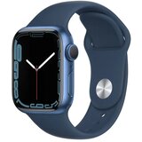 Apple Regular-Apple Watch Series 7 GPS, 41mm Blue Aluminium Case with Abyss Blue Sport Band | Eponuda.com