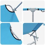  Ležaljka 2 pcs Svijetloplava 58 x 188 x 77cm Poliester | shoptok.hr