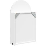  Kupaonski ormarić s ogledalom LED lučni bijeli 42 x 13 x 70 cm | shoptok.hr