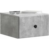  Noćni ormarić za montažu na zid Betonska siva 34,5 x 33 x 20 cm | shoptok.hr