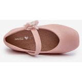 EVENTO Pink Velcro Fastening Children's Glitter Ballerina Shoes Jeylin | Shoptok.si