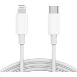 kabl usb tip c na lighting za iphone beli 1m