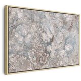  Slika - Marble flowers – natural stone structure in pastel colours 90x60 U prirodnom drvenom okviru | shoptok.hr