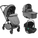 Kikka Boo Kolica Lanah 3in1 premium set sa autosedištem I-Trail I-size i tvrdom korpom Grey ( KKB21149 PRSET ) Cene