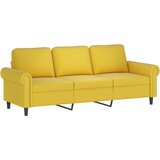  Trosjed s tabureom žuti 180 cm baršunasti | shoptok.hr