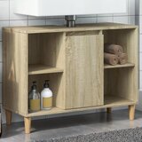 Furnova Kopalniška omarica sonoma hrast 80x33x60 cm inženirski les, (21947421) Cene