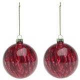  Globuri de Crăciun (2 pcs) 113572 Smeđa Crvena 8 cm (2 kom.) | shoptok.hr