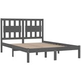  Posteljni okvir siv iz trdne borovine 200x200 cm, (20685079) | Shoptok.si