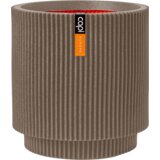  Valjast cvetlični lonec "Groove" 36x38 cm - taupe Cene