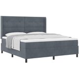  s opruga kutije Tamno siva 180 x 200 cm Baršun | shoptok.hr