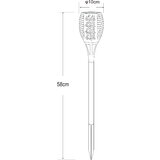 Globo Solarna dekorativna svetilka Plamen (Črna, IP44) | Shoptok.si