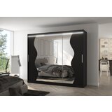 ADRK Klizni ormar s ogledalom SHARON 250 cm - CRNA | shoptok.hr