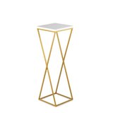 Stalak za cveće LOFT 70x24 cm zlatna/bela | Eponuda.com