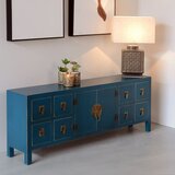 Ixia Modra nizka komoda 130x50,5 cm Oriente – | Shoptok.si