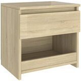 Furnova Nočna omarica sonoma hrast 40x30x39 cm iverna plošča, (21927293) | Shoptok.si