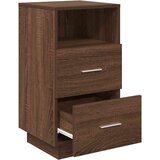 vidaXL Nočne omarice z 2 predaloma 2 kosa rjavi hrast 36x36x68 cm | Shoptok.si