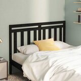  Uzglavlje za krevet crno 166 x 4 x 100 cm od masivne borovine | shoptok.hr