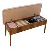 Woody Fashion vina bench walnut, stone walnutstone bench | ePonuda.com