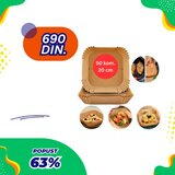 Zotrix Pek papir za Air Fryer i tepsije četvrtasti 20 cm Cene