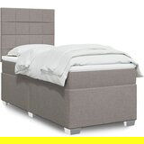 Maison Chic Box spring postelja - Vzmetna postelja z vzmetnico taupe 80x200 cm blago SL22821, (21880511) | Shoptok.si