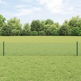 vidaXL ograja iz varjenega materiala z 22 u nosilci zelena 0.4x50 m jeklo Cene