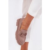 Boto Ladies Moccasins Eco Leather With Decorative Detail Khaki Seftass | shoptok.hr
