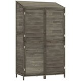  Vrtno spremište antracit 102x52x174,5 cm od masivne jelovine | shoptok.hr