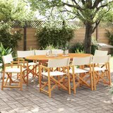 The Living Store Zložljivi vrtni stoli 8 kosov kremno belo blago - Zložljivi Vrtni Stol, (21781152) | Shoptok.si