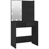  Toaletni stolić s LED svjetlima crni 74,5 x 40 x 141 cm | Eponuda.com