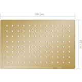  Glava za tuš od nehrđajućeg čelika 30 x 20 cm pravokutna zlatna | shoptok.hr