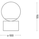 Ideal Lux - LED stona lampa PERLAGE 1xG9/3W/230V zlatna/bela | Eponuda.com