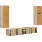  Set TV komoda 4 kom. Sonoma hrast Konstruirano drvo | shoptok.hr