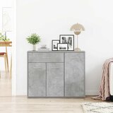  Komoda siva boja betona 88 x 30 x 70 cm od konstruiranog drva | shoptok.hr