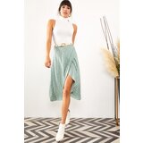 Olalook Women's Mint Green Wrapped Skirt | Shoptok.si