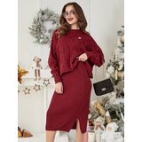 Resti Acrylic braided women's set with sweater and skirt Warm&Fuzzy | Shoptok.si